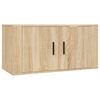 vidaXL Ensemble de meubles TV 2 pcs ch&ecirc;ne sonoma bois d'ing&eacute;nierie