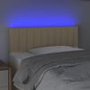 vidaXL T&ecirc;te de lit &agrave; LED Cr&egrave;me 80x5x78/88 cm Tissu