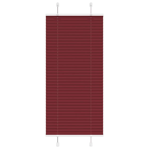 vidaXL Store pliss&eacute; rouge bordeaux 60x150 cm largeur du tissu 59,4 cm
