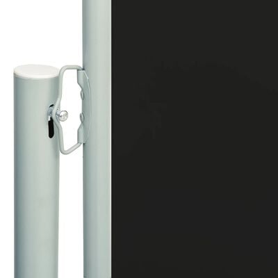 vidaXL Auvent latéral rétractable de patio 200x600 cm Noir