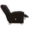 vidaXL Fauteuil de massage inclinable Noir Tissu