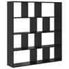 vidaXL Biblioth&egrave;que Ch&ecirc;ne noir 132 x 29 x 141,5 cm Bois d'ing&eacute;nierie