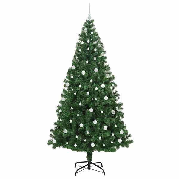vidaXL Sapin de No&euml;l artificiel Vert 240 cm PVC, Acier et Plastique