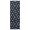 vidaXL Coureur de Tapis ORIZ 1150 gsm Motif en maille noire