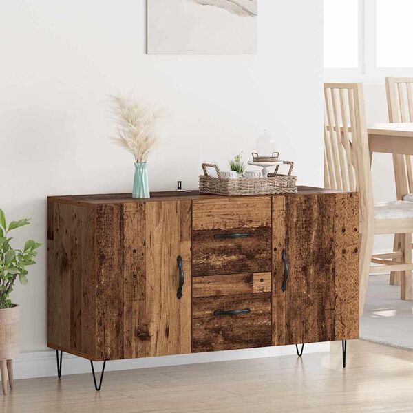 vidaXL Buffet Bois Ancien 100 x 36 x 60 cm Bois d'ing&eacute;nierie