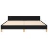 vidaXL Cadre de lit sans matelas noir 180x200 cm tissu