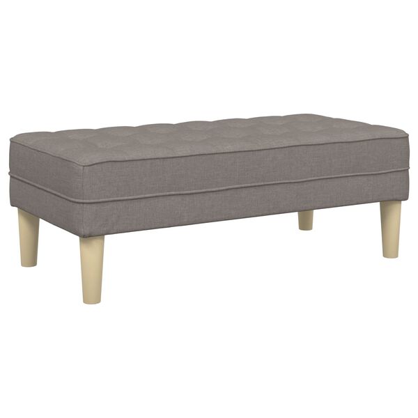 vidaXL Ensemble de Canapés 2 pcs Taupe 173 x 131 x 67 cm tissu