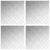 vidaXL Nez de marche 4 pc 50 x 50 cm Argent&eacute; Aluminium Carr&eacute;