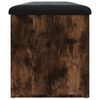 vidaXL Banc de rangement ch&ecirc;ne fum&eacute; 102x42x45 cm bois d'ing&eacute;nierie