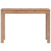 vidaXL Table console Bois de teck et finition naturelle 110 x 35 x 76 cm
