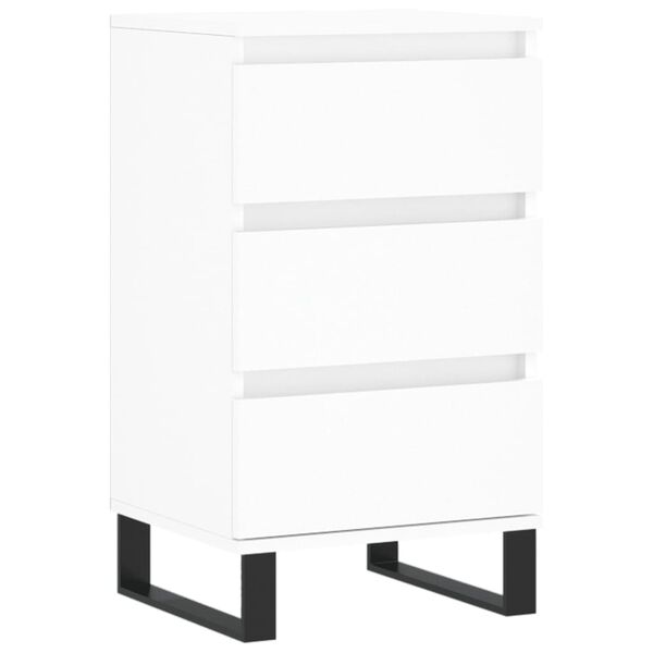 vidaXL Buffet blanc 40x35x70 cm bois d’ingénierie