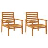 vidaXL Salon de jardin 4 pcs bois d'acacia solide