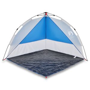 vidaXL Tente de plage bleu azur&eacute; lib&eacute;ration rapide imperm&eacute;able
