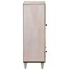 vidaXL Haut Armoire Blanc 60 x 33 x 100 cm bois de manguier massif