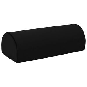 vidaXL Coussin de repose-pieds Uni Noir 42 x 18 x 13 cm Mousse PU