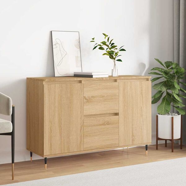 vidaXL Buffet chêne sonoma 101,5x35x70 cm bois d'ingénierie