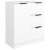 vidaXL Buffets 2 pcs blanc 60x30x70 cm Bois d'ingénierie