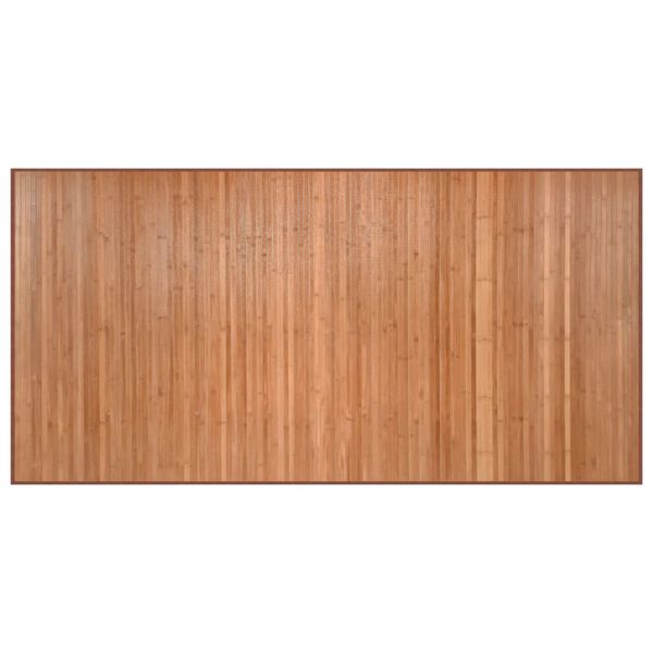 vidaXL Tapis rectangulaire naturel 100x200 cm bambou