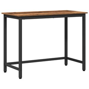 vidaXL table Bois ancien 80 x 50 x 76,5 cm Bois d'ing&eacute;nierie et acier