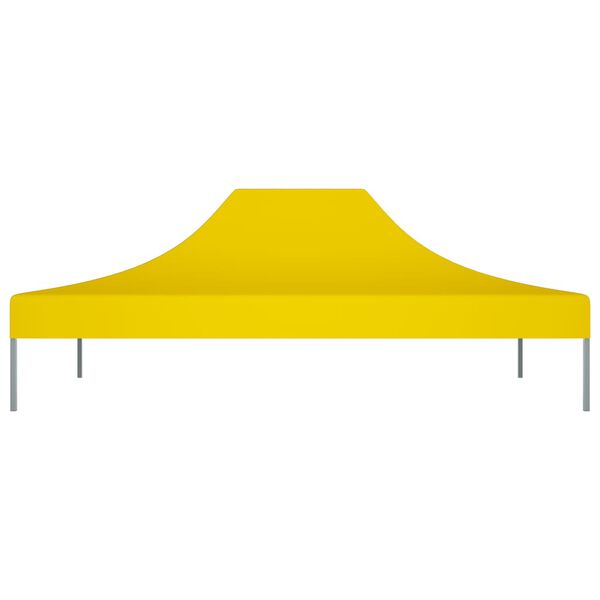vidaXL Toit de tente de réception 4,5x3 m Jaune 270 g/m²