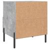 vidaXL Tables de chevet 2pcs gris béton 40x35x47,5cm bois d’ingénierie