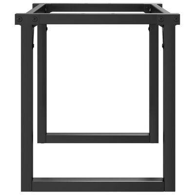 vidaXL Pieds de table basse cadre en O 90x30x43 cm fonte