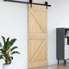vidaXL Porte NARVIK 80 x 210 cm Bois de pin massif (non trait&eacute;)