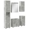 vidaXL Ensemble de mobilier de salle de bain TULUM 5 pcs Gris b&eacute;ton