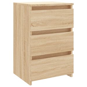 vidaXL Table de chevet Ch&ecirc;ne sonoma 40x35x62,5 cm bois d'ing&eacute;nierie