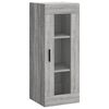 vidaXL Buffet haut Sonoma gris 34,5x34x180 cm Bois d'ing&eacute;nierie