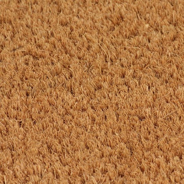 vidaXL Tapis de porte naturel 80x100 cm fibre de coco touffet&eacute;