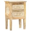vidaXL Table de chevet peinte &agrave; la main 40x30x60 cm Bois de manguier