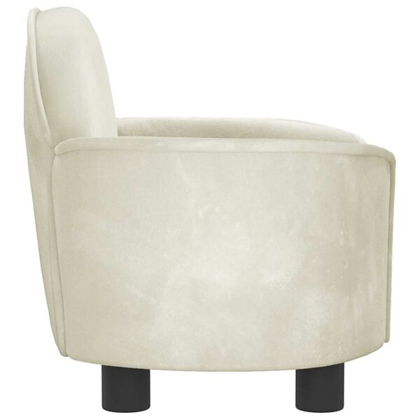 vidaXL Lit pour chien crème 66x40x45 cm velours