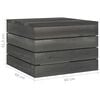 vidaXL Salon palette de jardin 2 pcs avec coussins Bois de pin massif