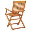 vidaXL Chaises de jardin pliables lot de 4 Bois d'eucalyptus massif