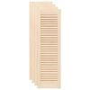 vidaXL Portes d'armoire &agrave; persiennes 4pcs 99x29,5cm bois de pin massif