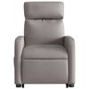 vidaXL Fauteuil inclinable &eacute;lectrique taupe tissu