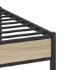 vidaXL Cadre de lit sans matelas chêne sonoma 137x190 cm