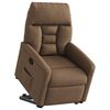vidaXL Fauteuil inclinable Marron Tissu