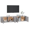 vidaXL Meubles TV muraux 2 pcs sonoma gris 100x34,5x40 cm