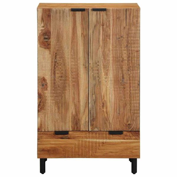 vidaXL Haut Armoire Naturel 60 x 33,5 x 100 cm Bois d'Acacia Massif