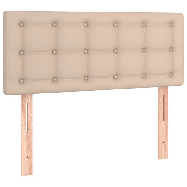 vidaXL Tête de lit Cappuccino 100x5x78/88 cm Similicuir