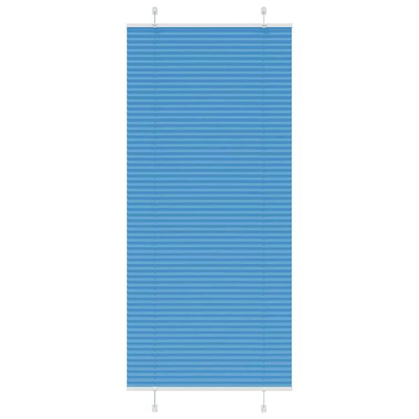 vidaXL Store pliss&eacute; bleu 100x200 cm largeur du tissu 99,4 cm polyester