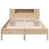 vidaXL Lit biblioth&egrave;que sans matelas 140x190 cm bois de pin massif