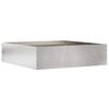 vidaXL Bordure de Pelouse 50 x 50 x 13 cm Acier inoxydable Argent&eacute;