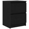 vidaXL Meuble TV noir 40x35x54 cm bois d'ing&eacute;nierie