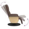vidaXL Fauteuil inclinable avec repose-pieds marron similicuir
