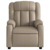 vidaXL Fauteuil de massage inclinable Cappuccino Similicuir