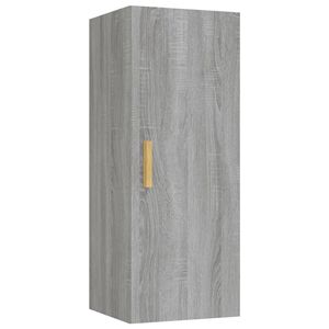 vidaXL Armoire murale Sonoma gris 34,5x34x90 cm Bois d'ing&eacute;nierie