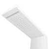 vidaXL Système de panneau de douche Aluminium Mat Blanc